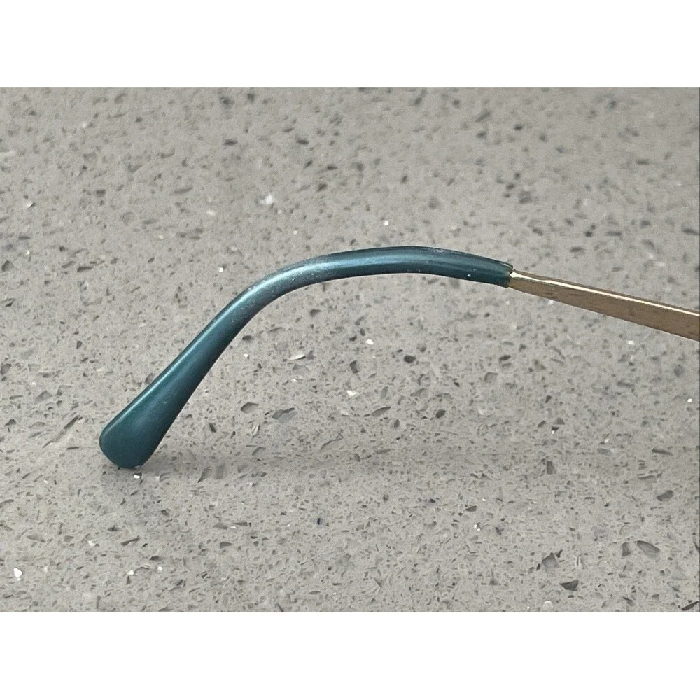 Tura Eyeglasses Frames ONLY Navy Blue Metal Full Rim 54-15-135 Mod 709 Teal
